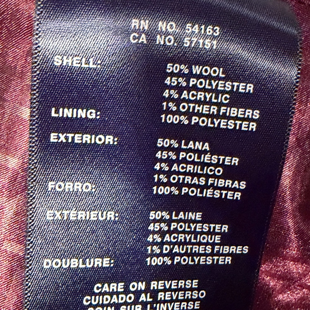 Tommy Hilfiger Lined Wool Coat - Picture 11 of 11